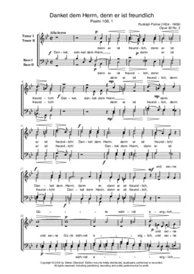 Danket dem Herrn, denn er ist freundlich