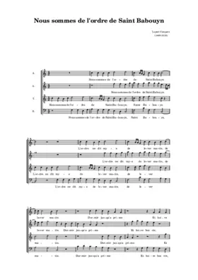 Nous sommes de l'ordre de Saint Babouin