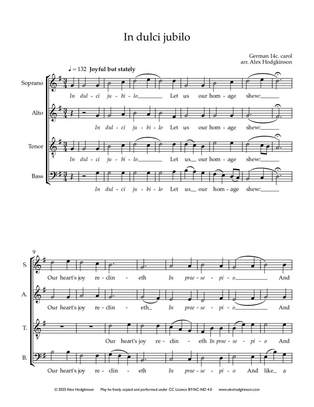 In dulci jubilo - Page 1