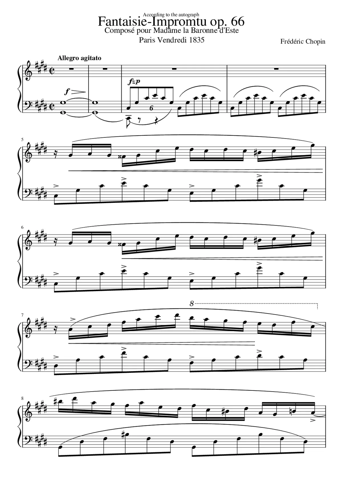Fantaisie-impromptu Op.66 - Page 1