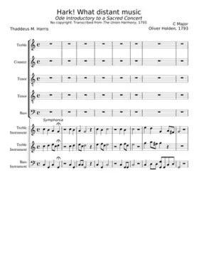 Hark! What distant music