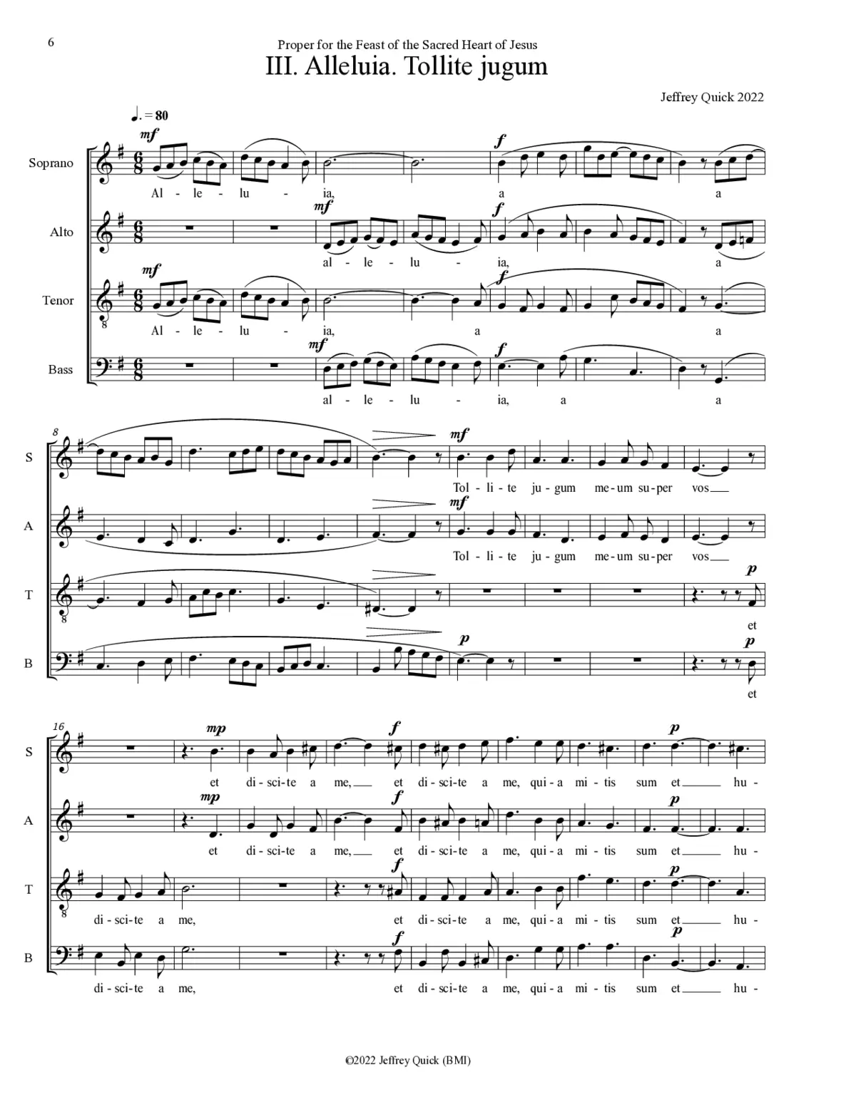 Alleluia, Tollite jugum - Page 1