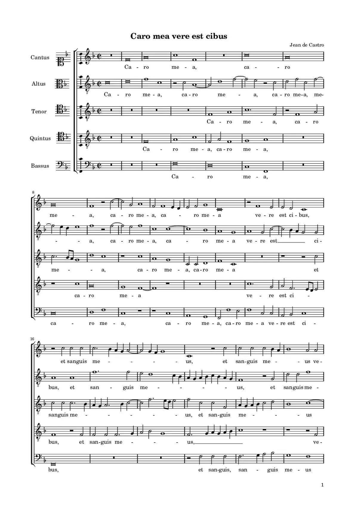 Caro mea vere est cibus - Page 1