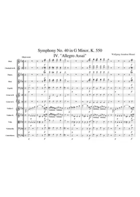 Symphony No.40 in G minor K.550