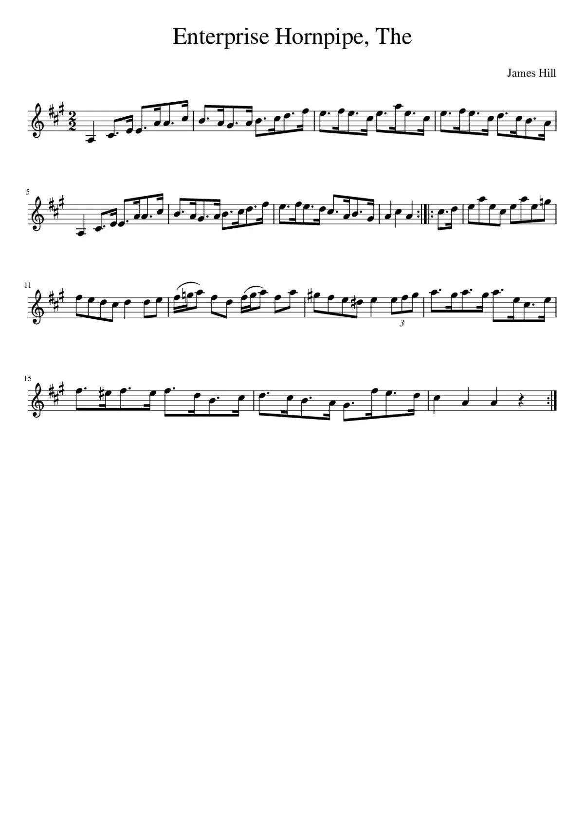 The Enterprise Hornpipe - Page 1