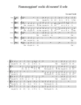 Fiammeggiant' occhi ch'oscurat' il sole