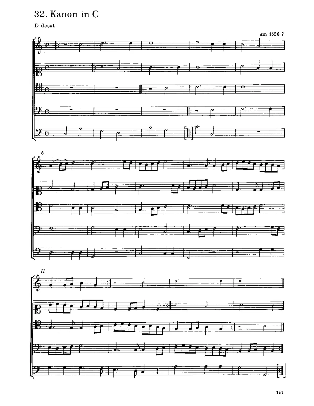 Canon in C major - Page 1