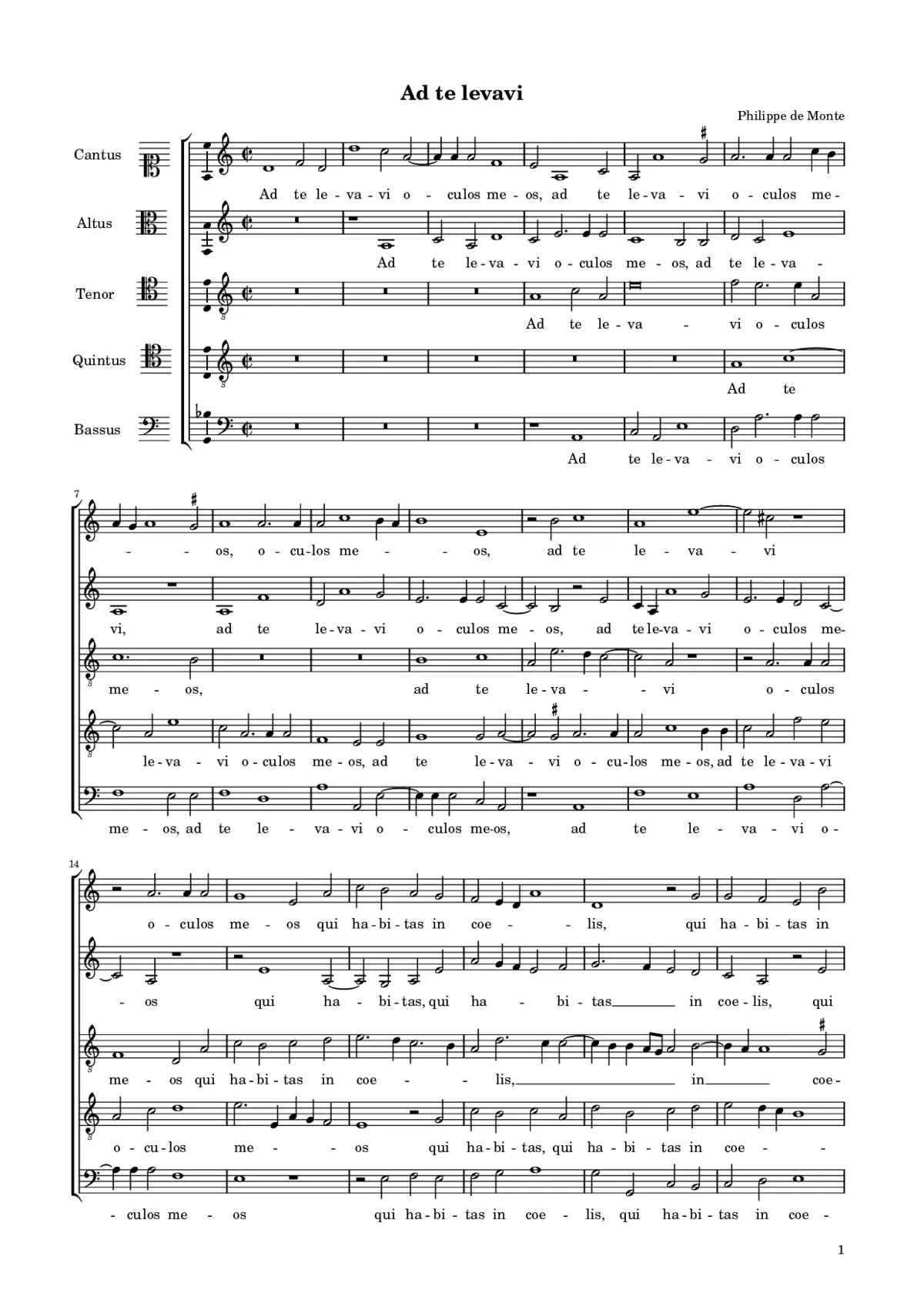 Ad te levavi - Page 1