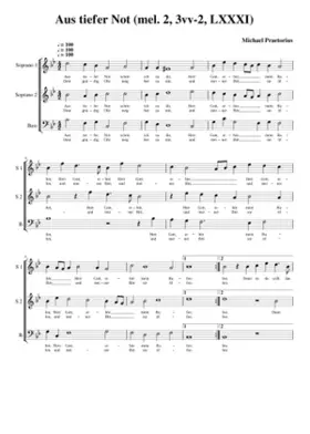Aus tiefer Not schrei ich zu dir(2) 3vv-2