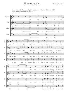O notte O cielo O mar