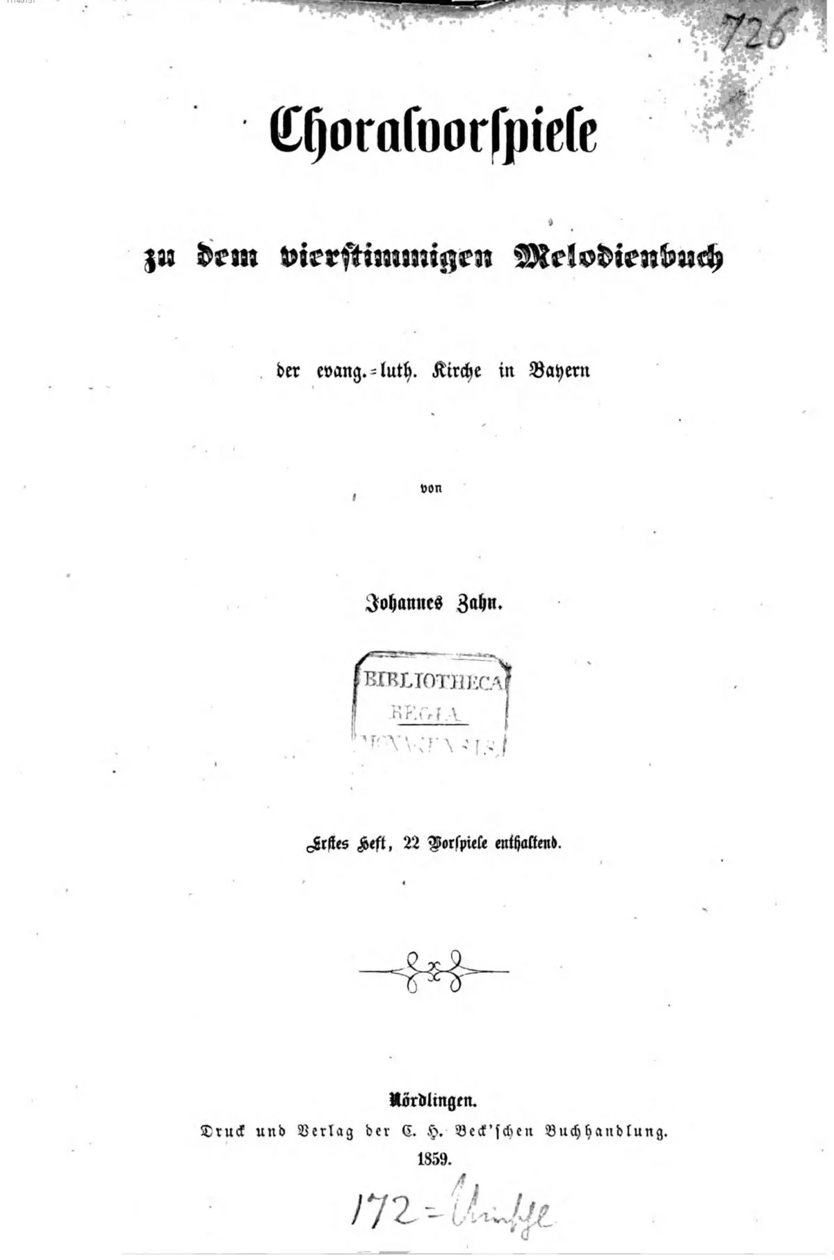 22 Choralvorspiele - Page 1