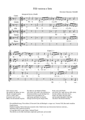 Filli vezzosa e lieta