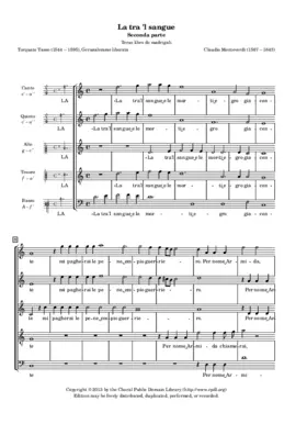 Là tra'l sangu'e le morti egro giacente