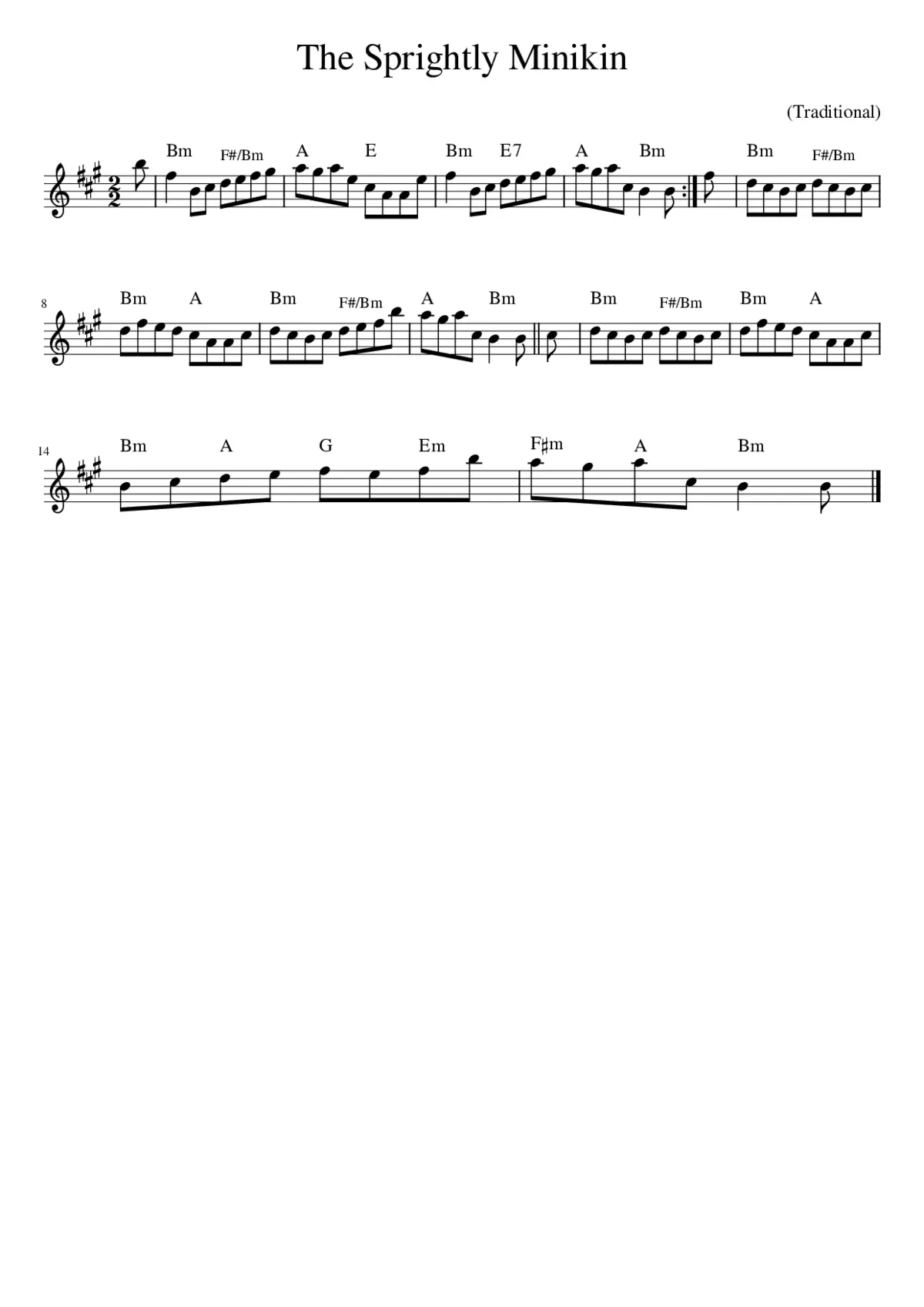 the Sprightly Minikin - Page 1