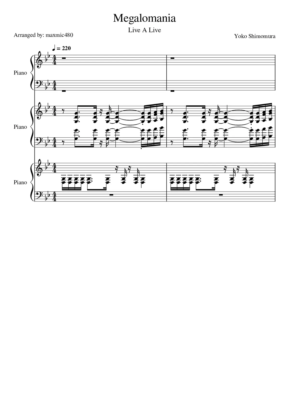 Megalomania - Live-A-Live - Page 1
