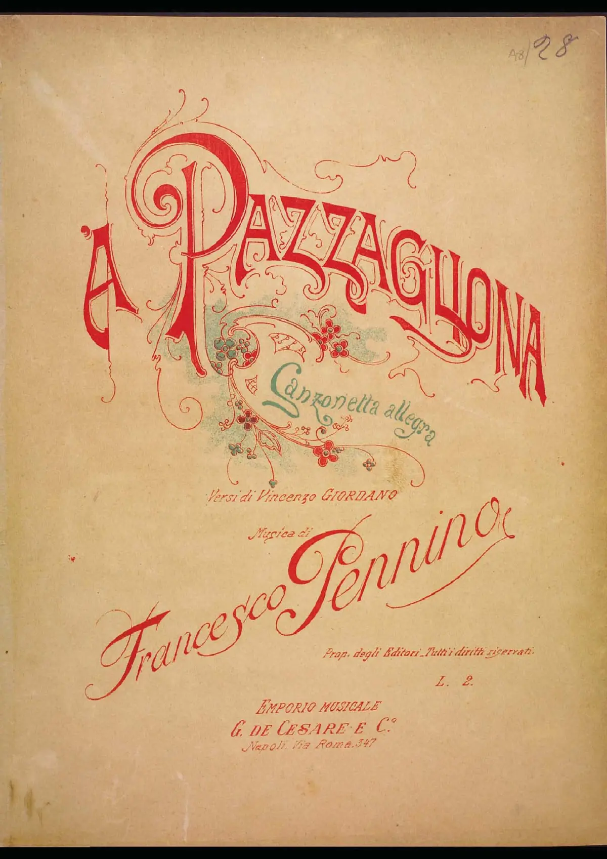 'A pazzagliona - Page 1