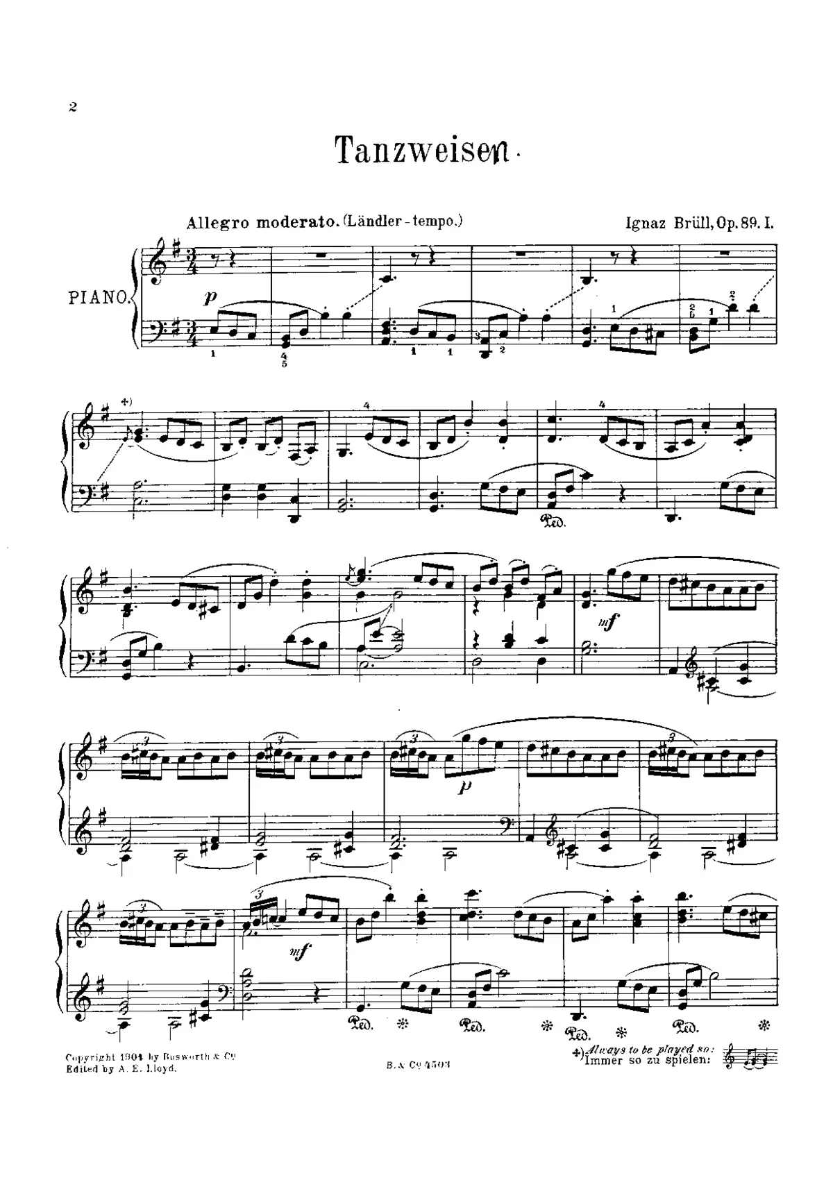 2 Piano Pieces - Page 1