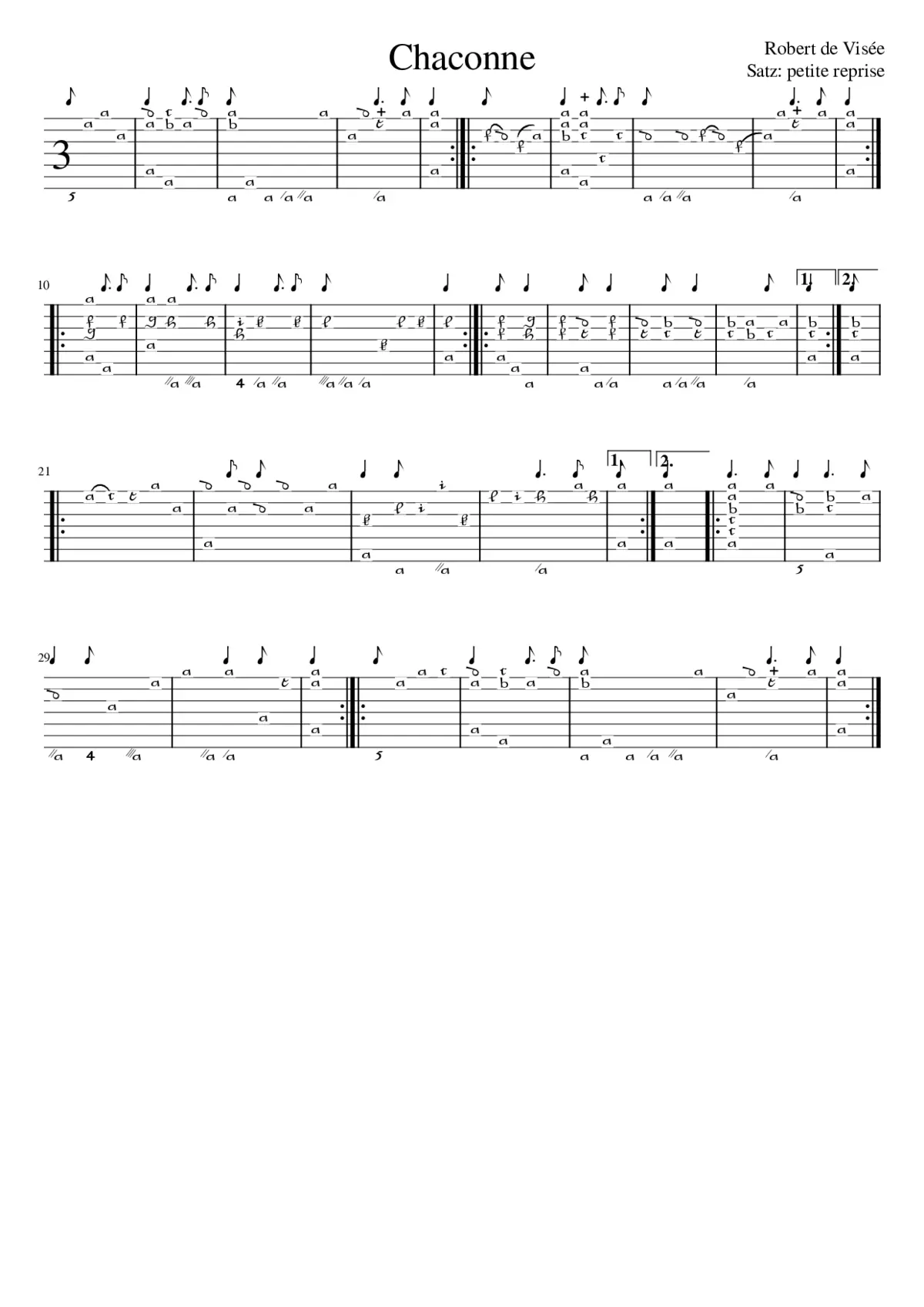 Chaconne - Page 1