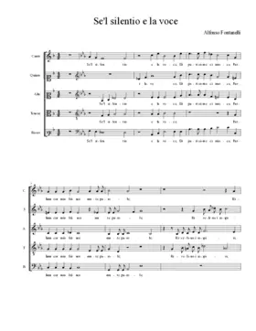 Se'l silentio e la voce