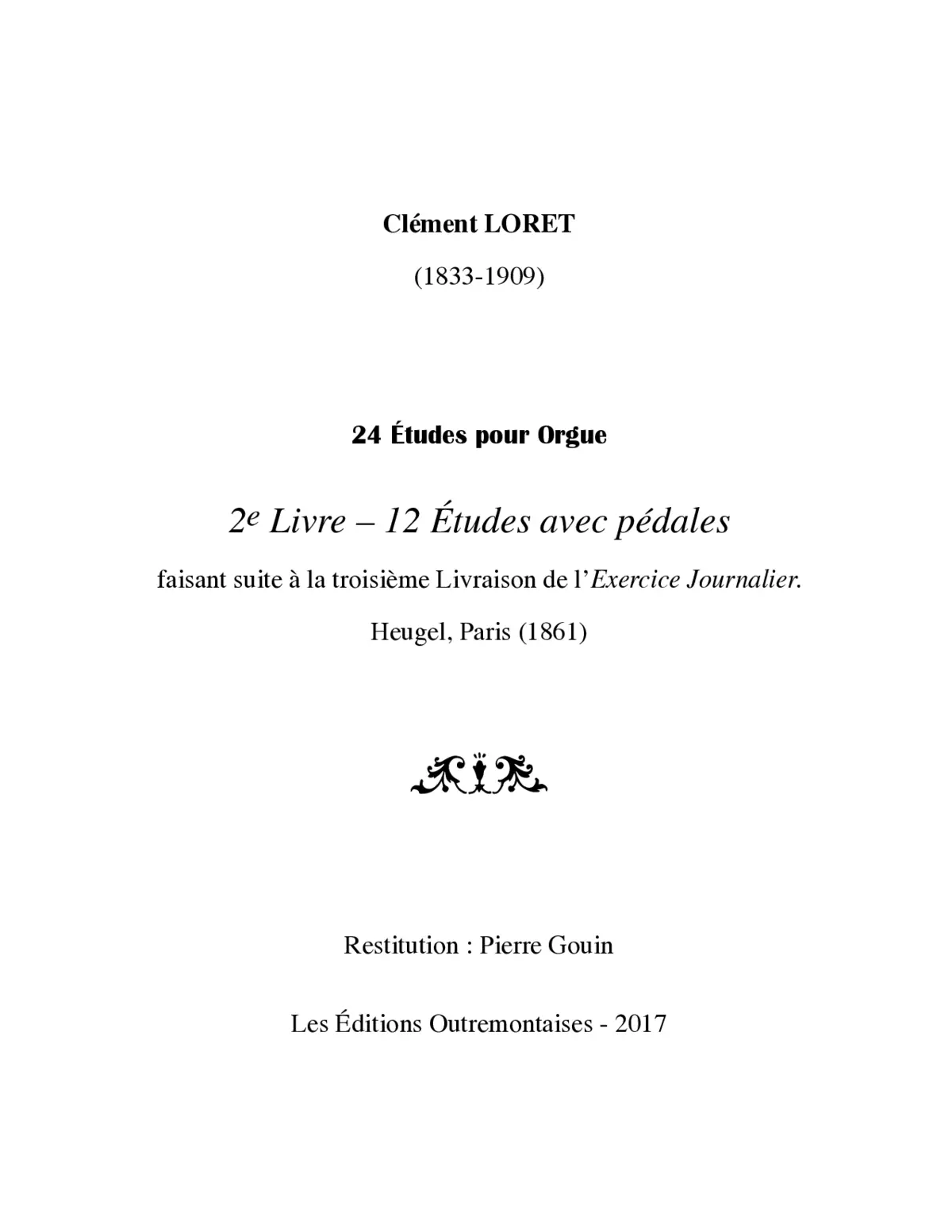 24 Études pour orgue - Page 1