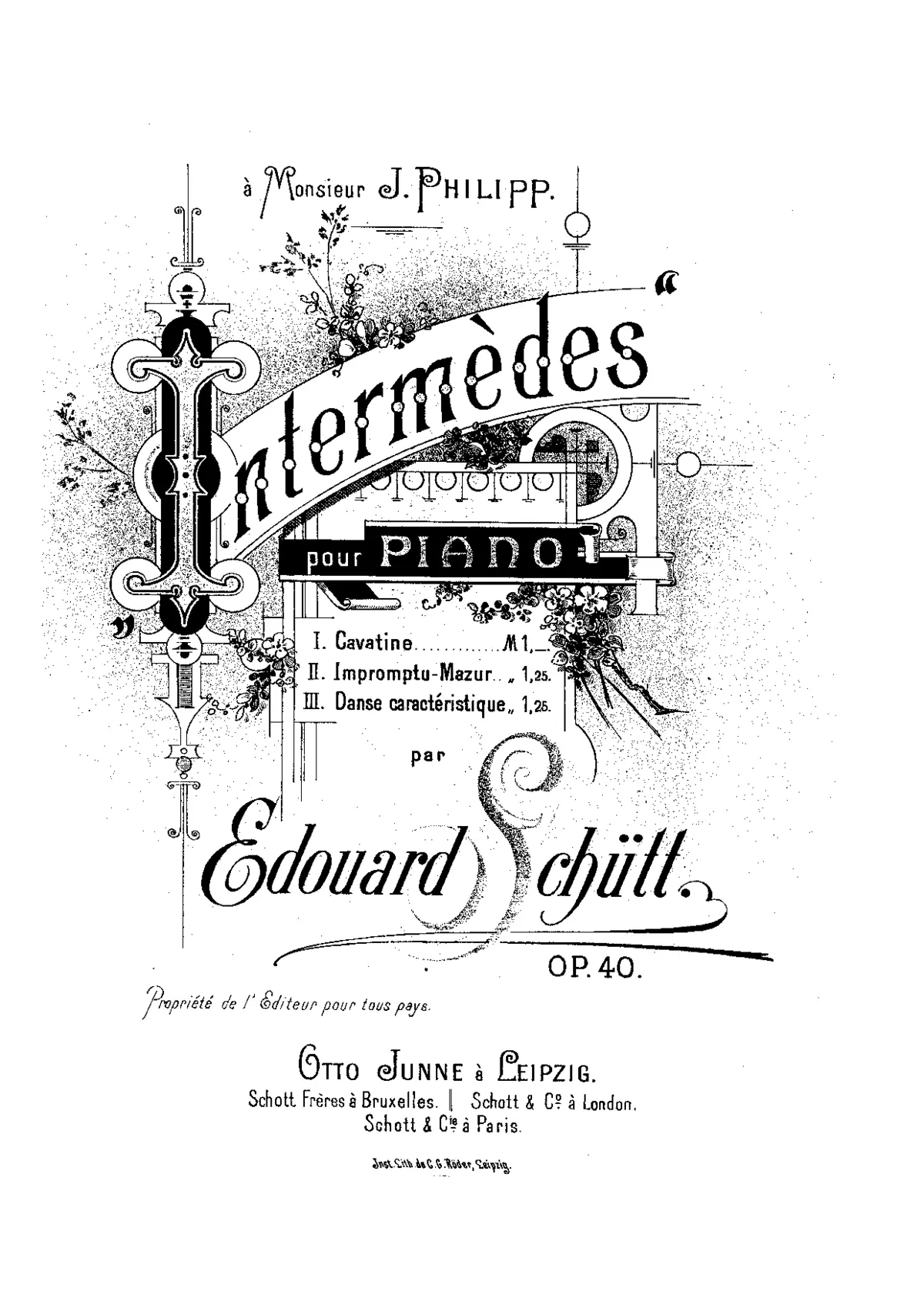 3 Intermèdes - Page 1
