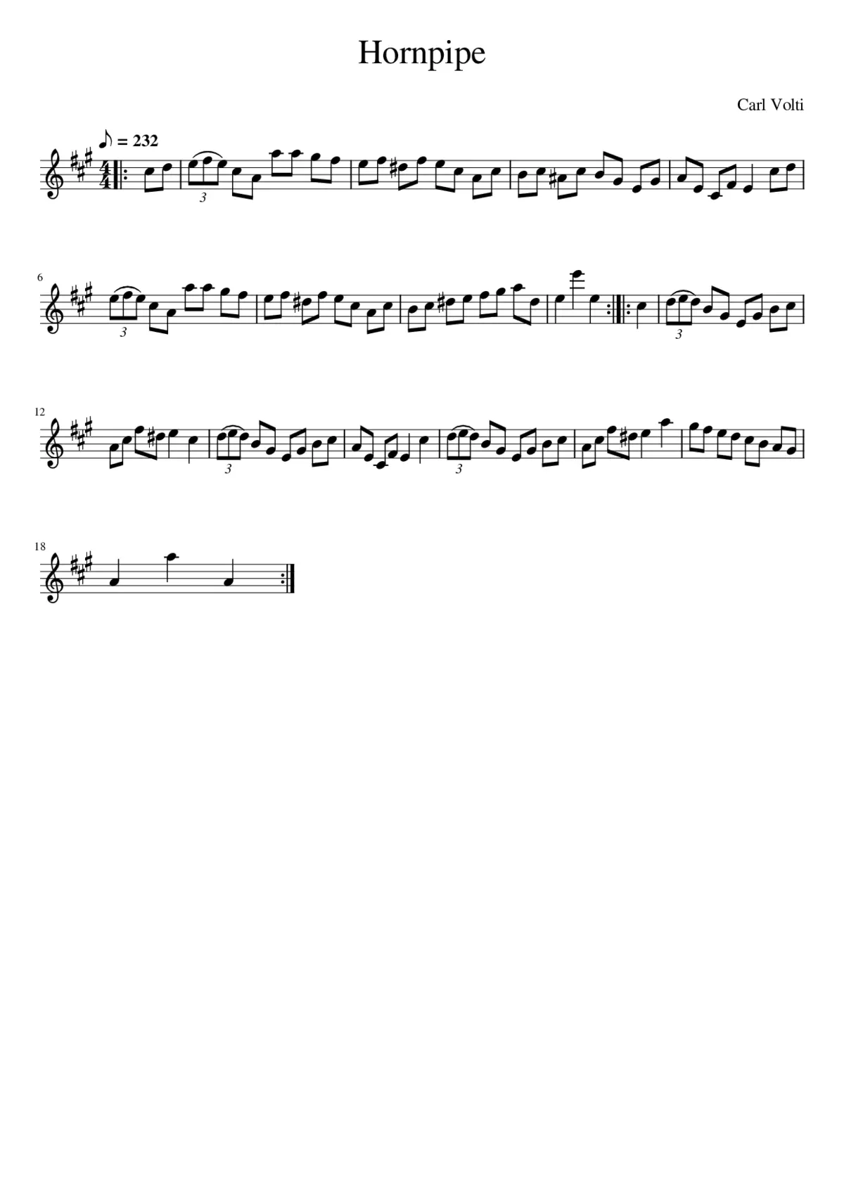 Hornpipe - Page 1