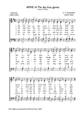 The day thou gavest, Lord, is ended