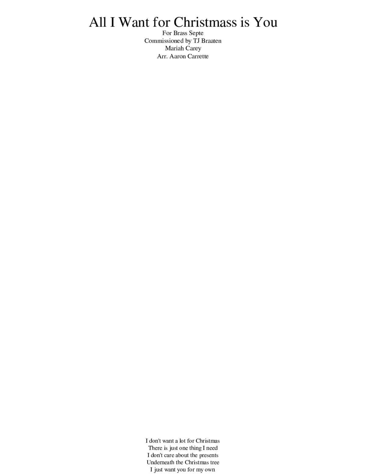 all i want for christmas is you - Page 1