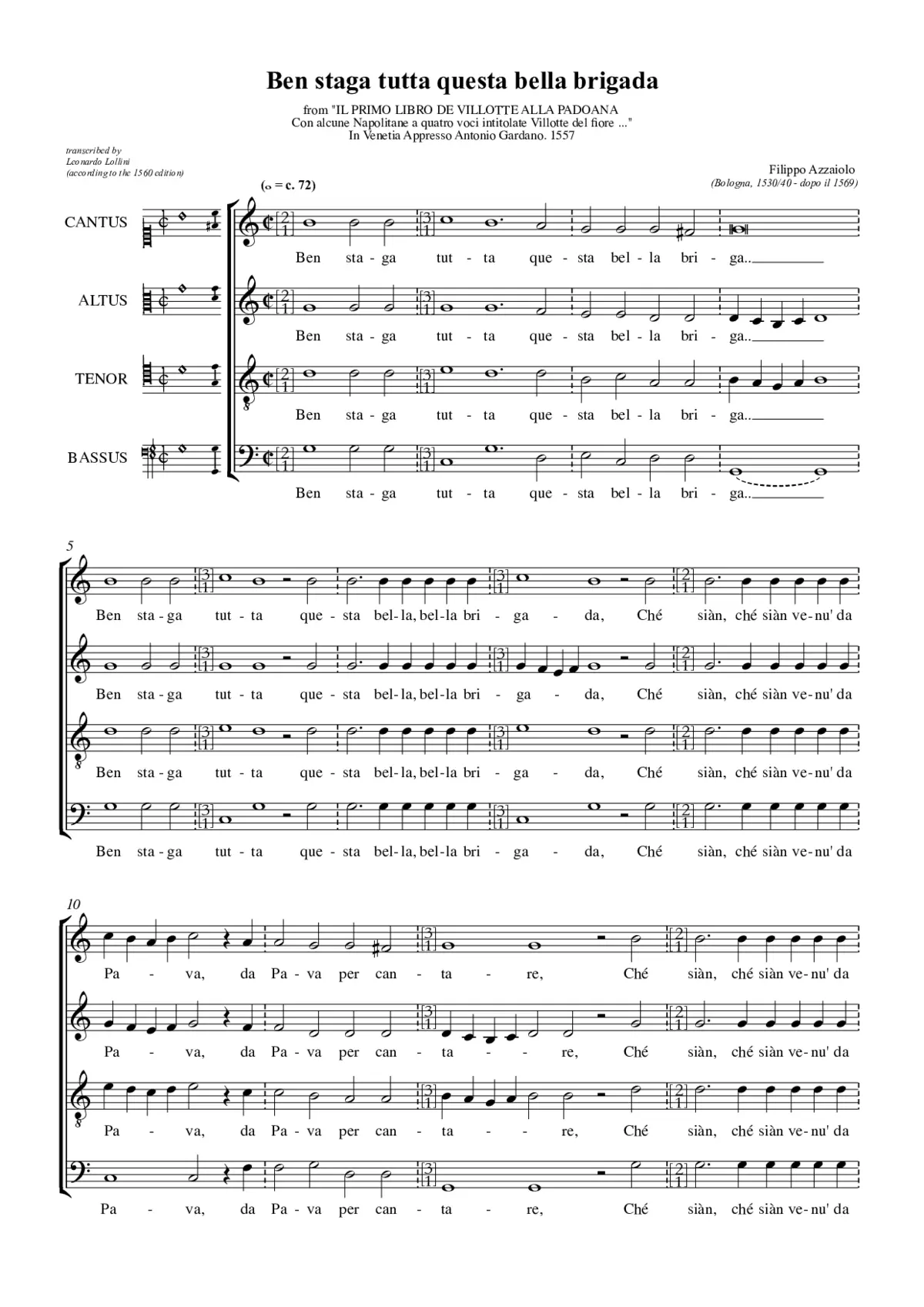 Ben staga tutta questa bella briga - Page 1