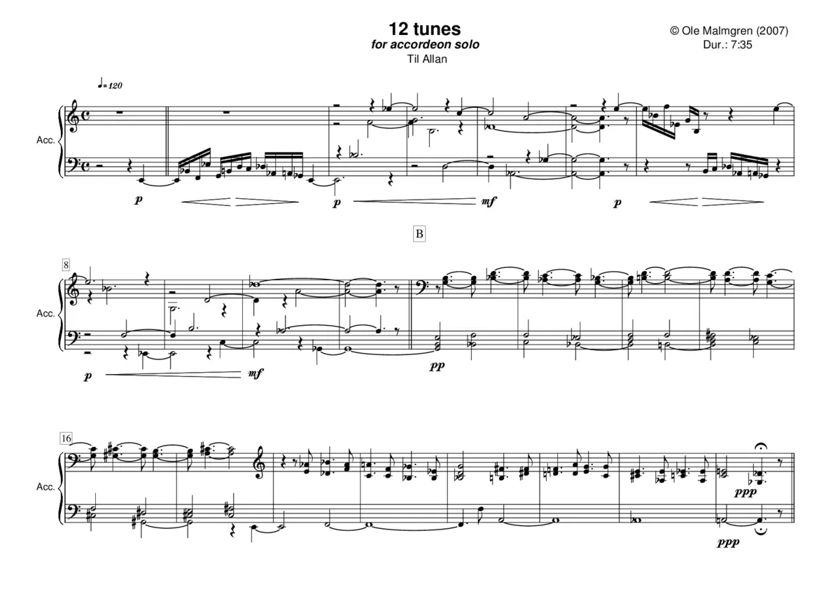 12 Tunes - Page 1