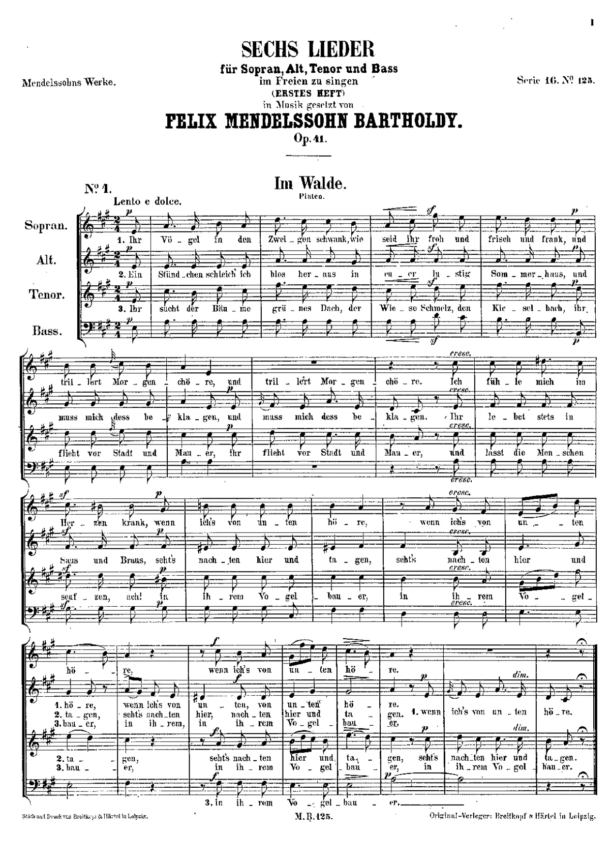 Lieder im Freien zu singen - Page 1