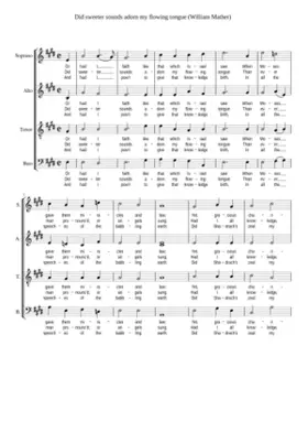 Did sweeter sounds adorn my flowing tongue