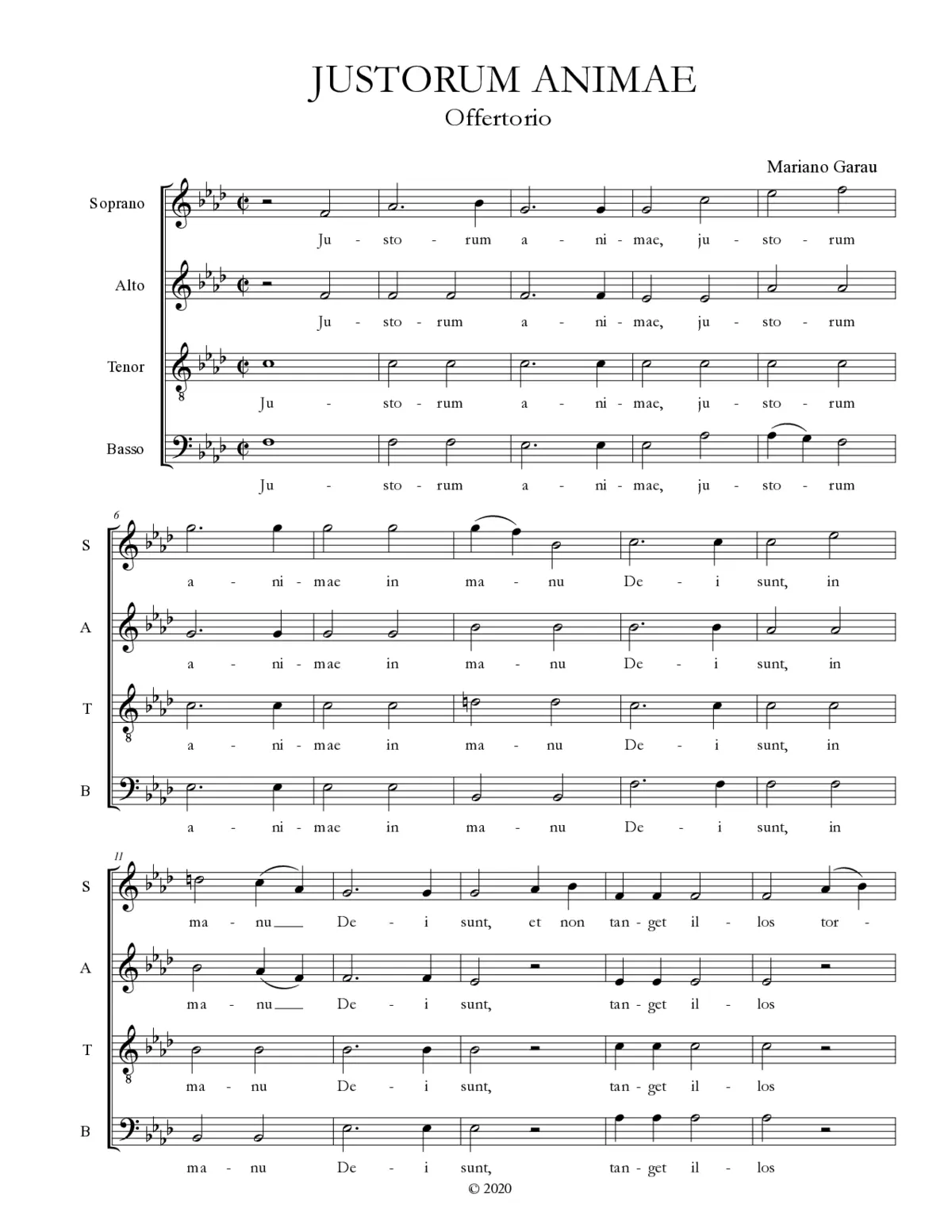 Justorum animae - Page 1