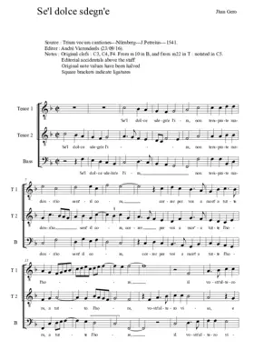 Se'l dolce sdegn'e
