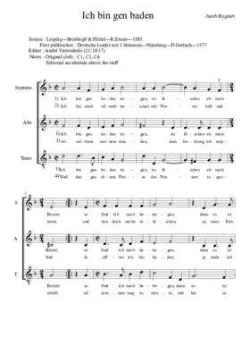 Ich bin gen baden zogen