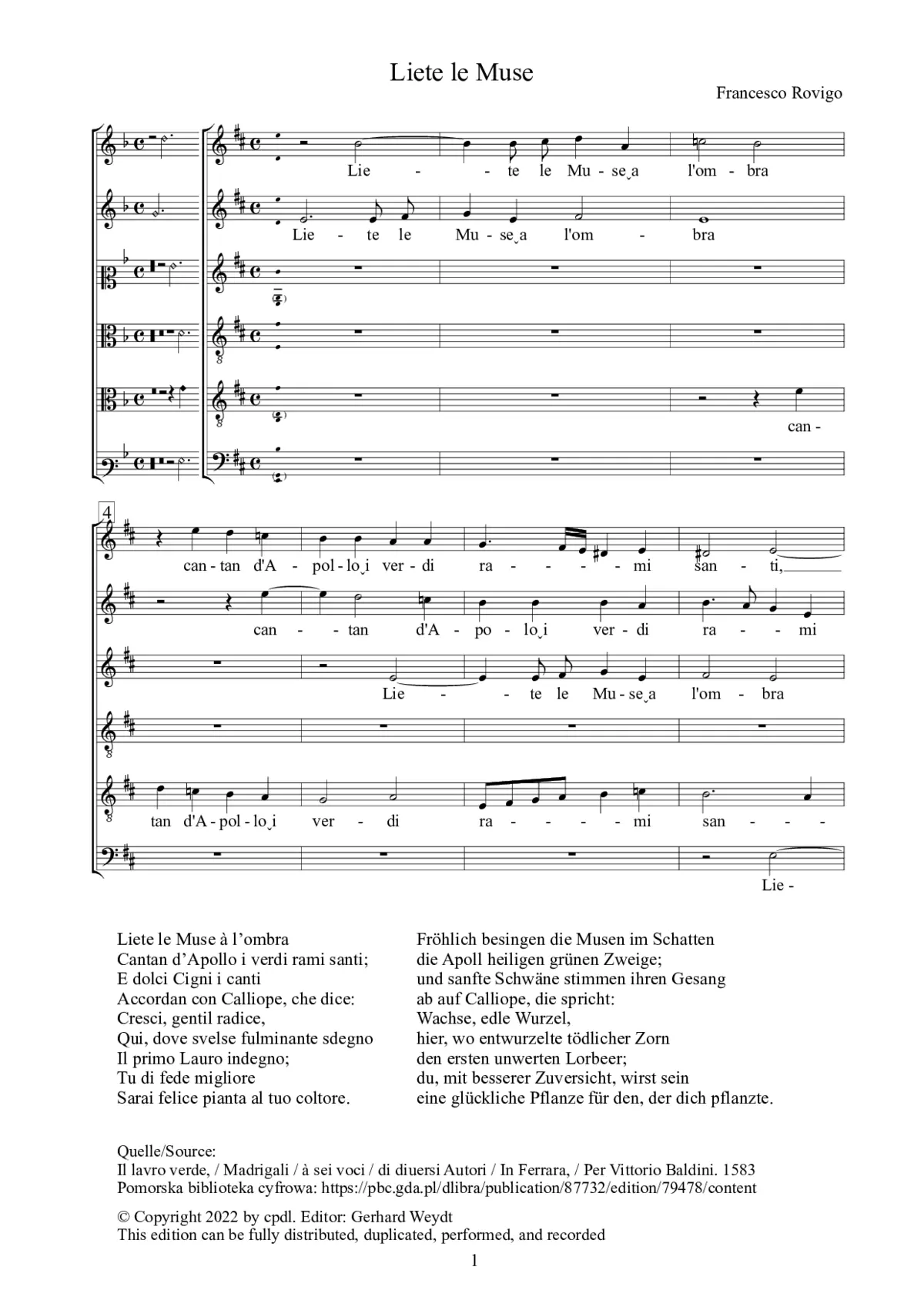 Liete le Muse - Page 1