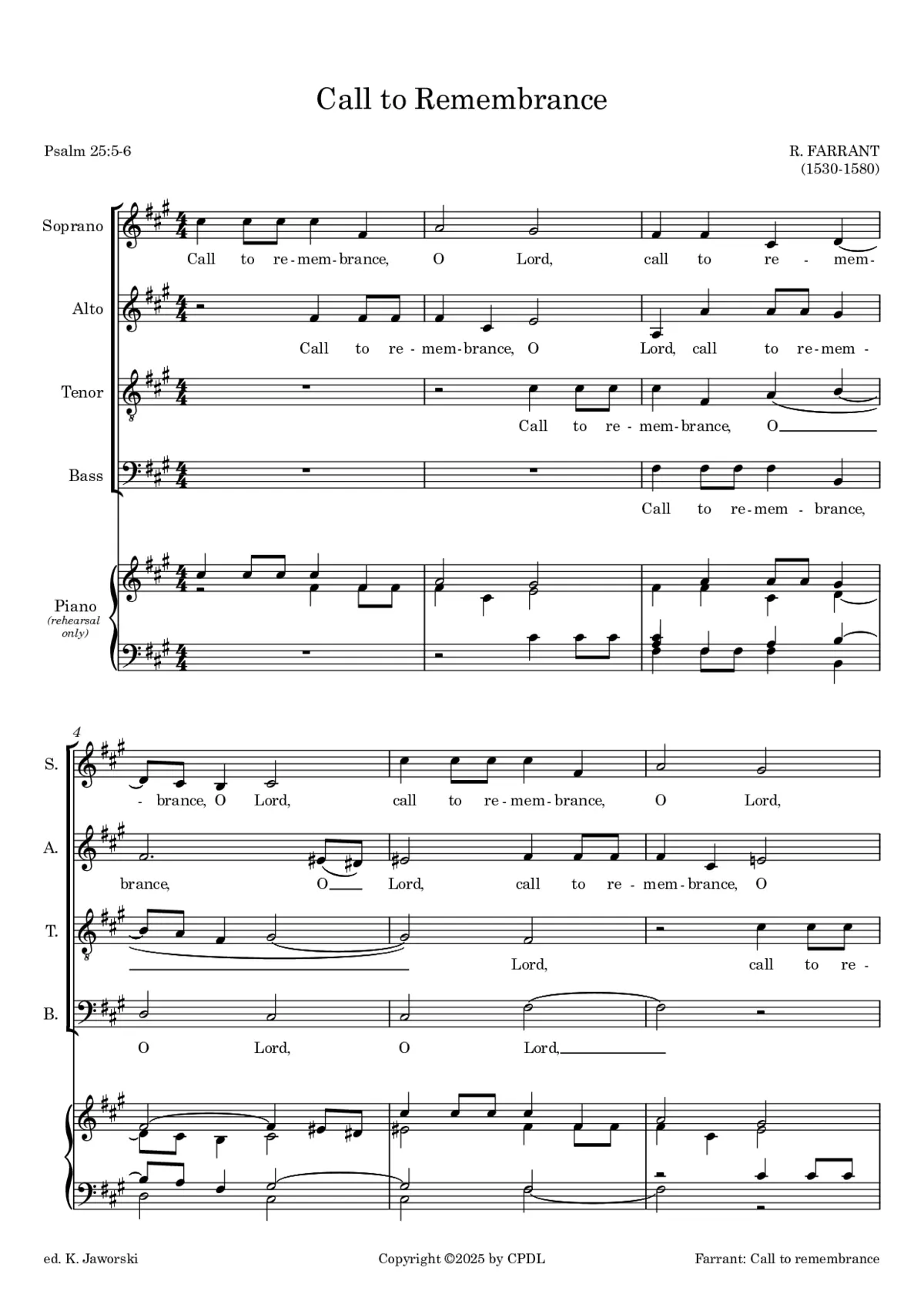 Call to remembrance - Page 1