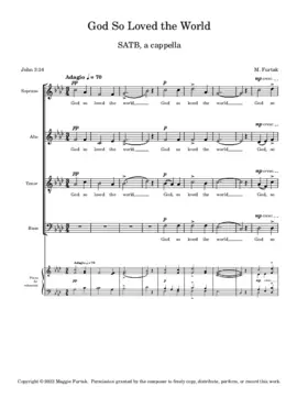 God so loved the world