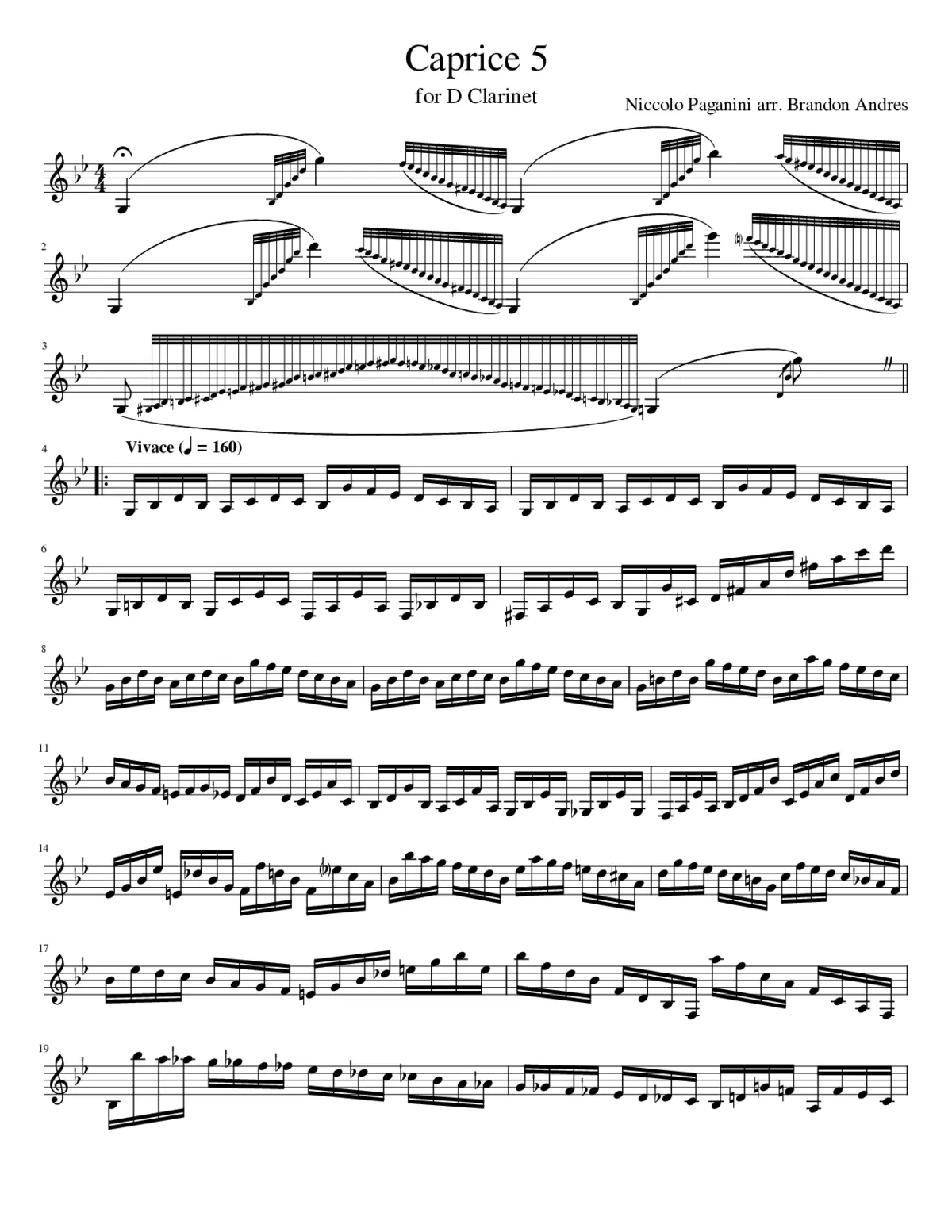 24 Caprices for Solo Violin Op.1 - Page 1