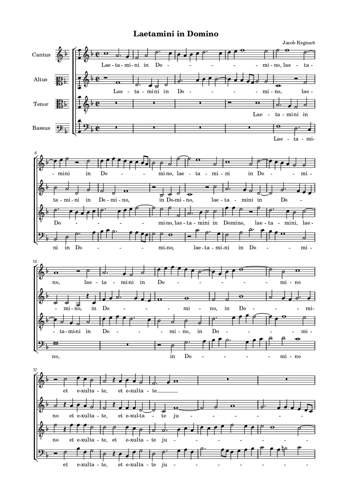 Laetamini in Domino - Page 1