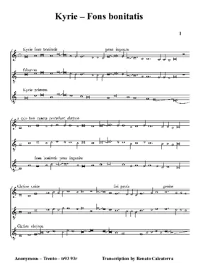 Kyrie - Fons bonitatis