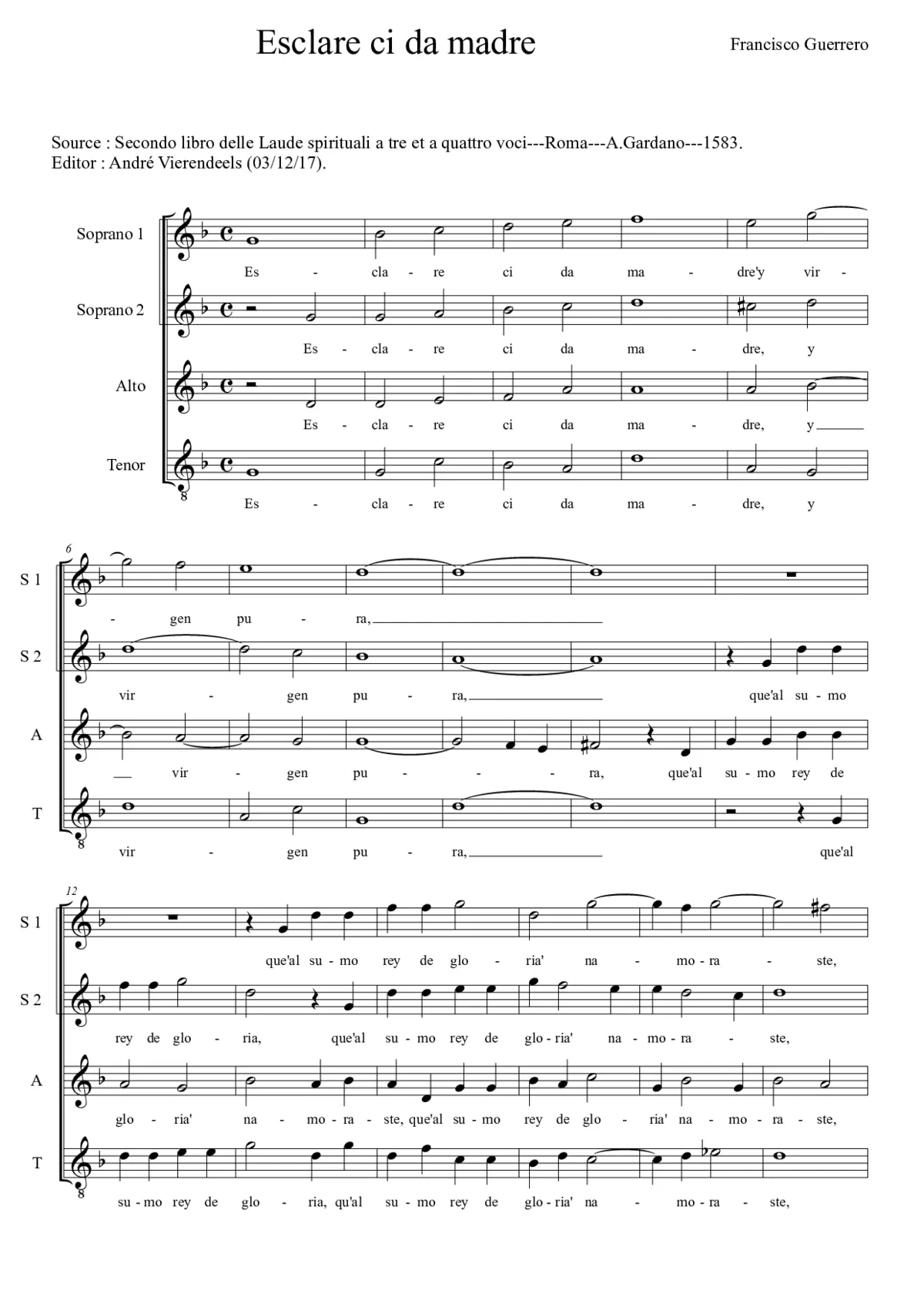 Esclarecida madre - Page 1