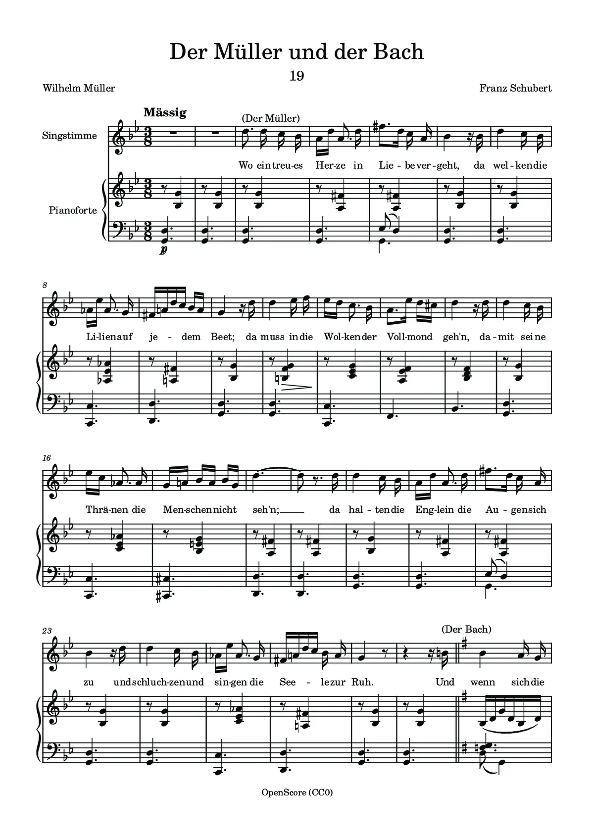 Der Müller und der Bach - Page 1