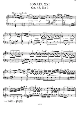 Piano Sonata No.21
