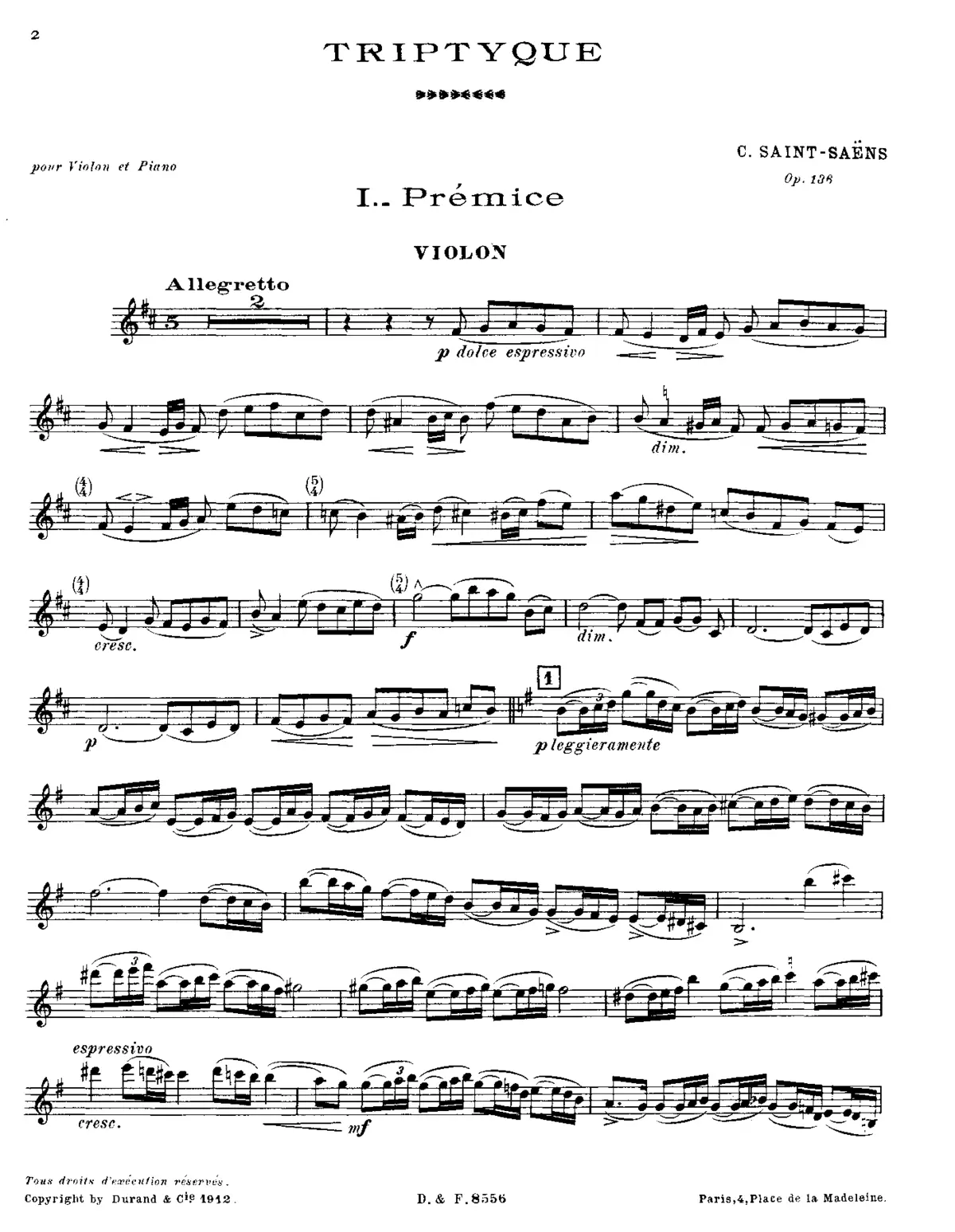 Triptyque, Op.136 - Page 1