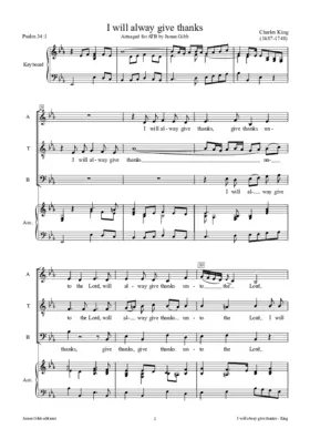 I will alway give thanks