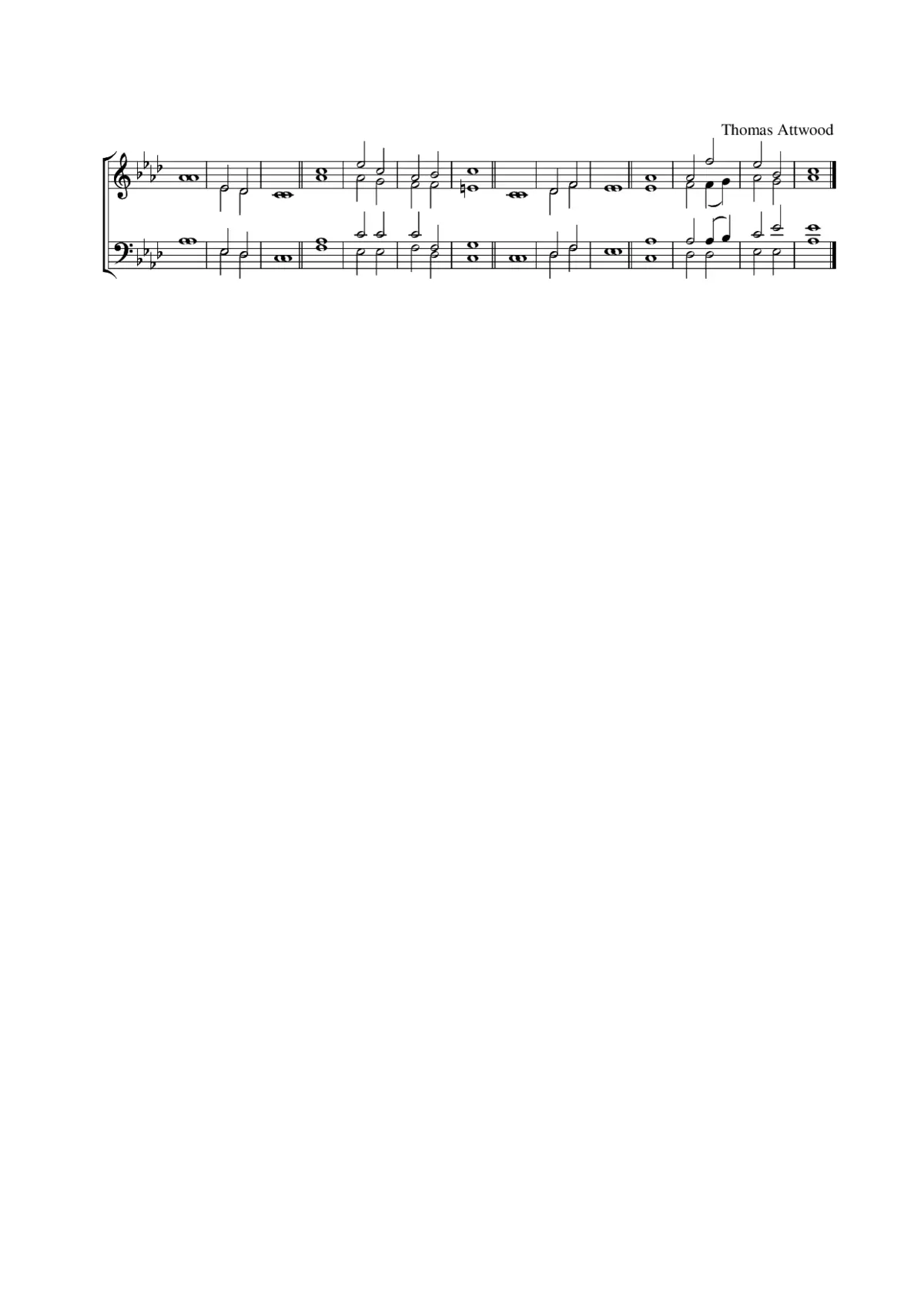 Double chant in A flat major - Page 1