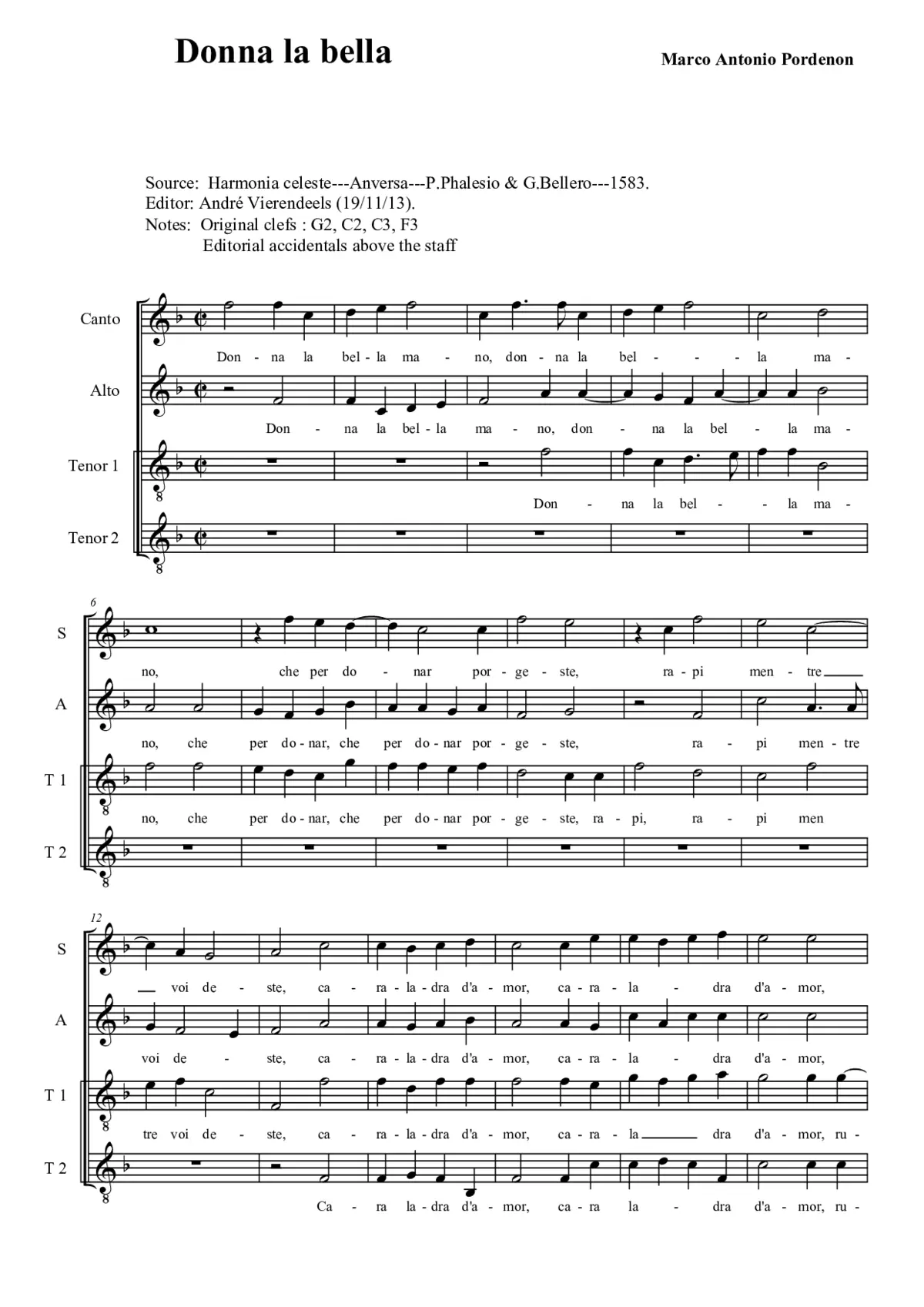 Donna la bella - Page 1