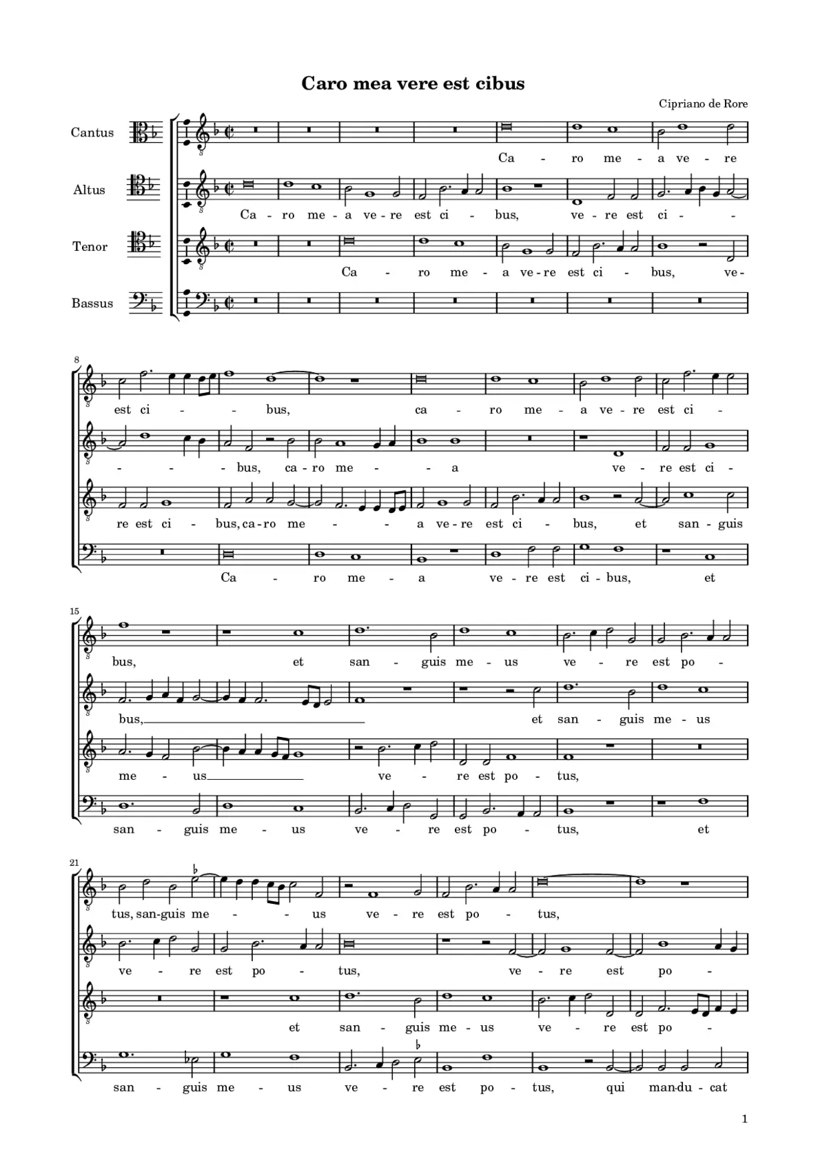 Caro mea vere est cibus - Page 1