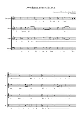Ave domina sancta Maria (Motetti B)